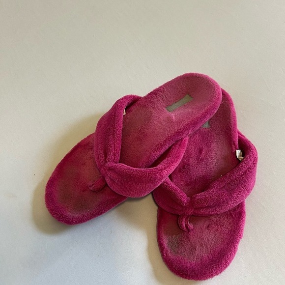 Vionic Lydia Pink fuzzy flip flop sandals 7.5 - Picture 8 of 8